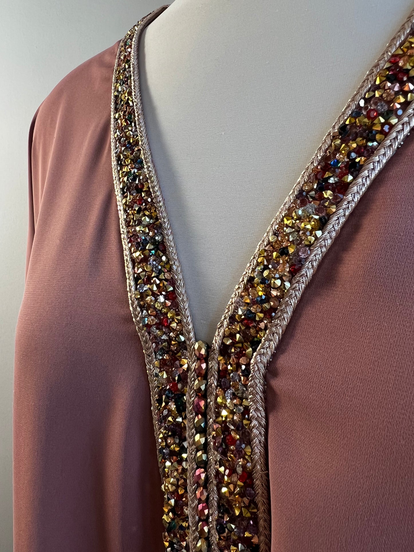ABAYA LOUBNA ROSE POUDRÉ