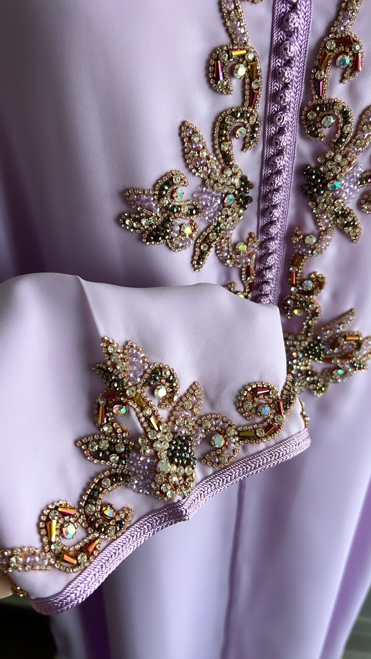 DJELLABA MAUVE PERLÉE