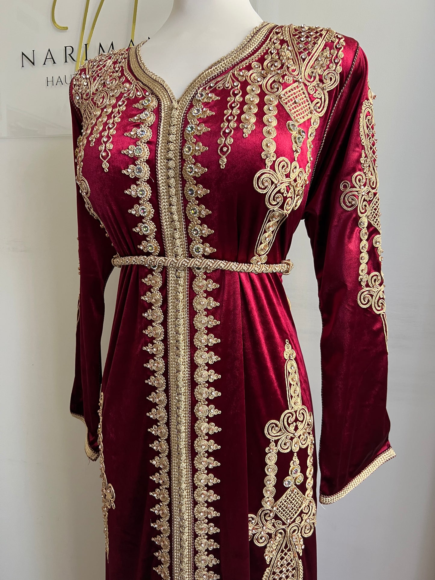 Caftan Velours Rouge REF05