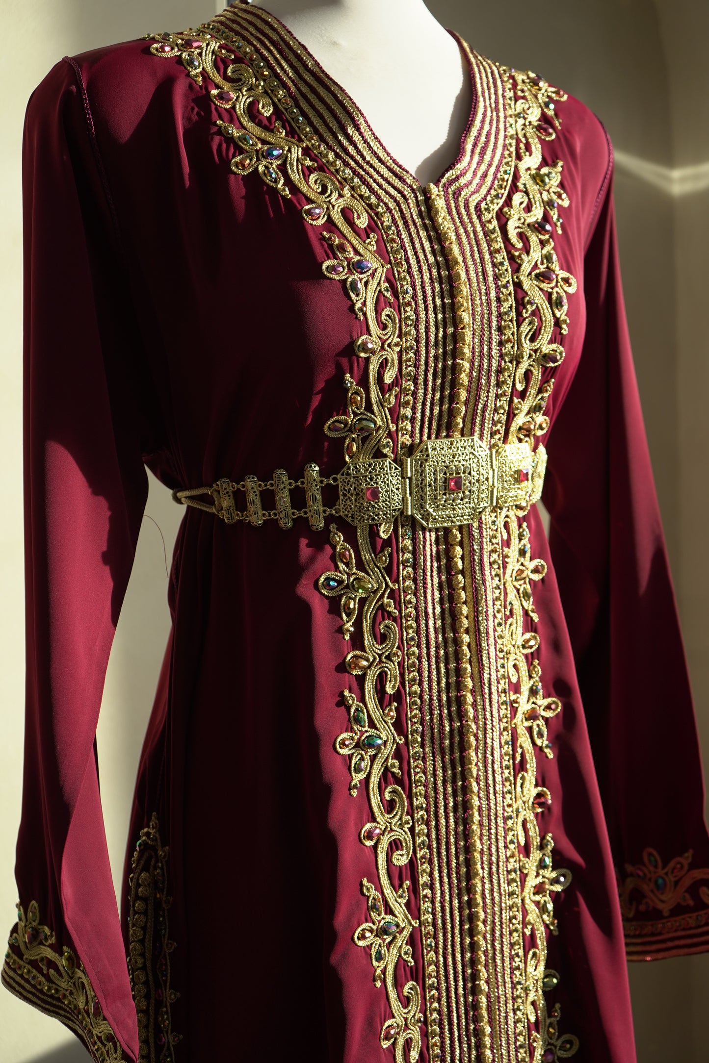 CAFTAN ABIR BORDEAUX