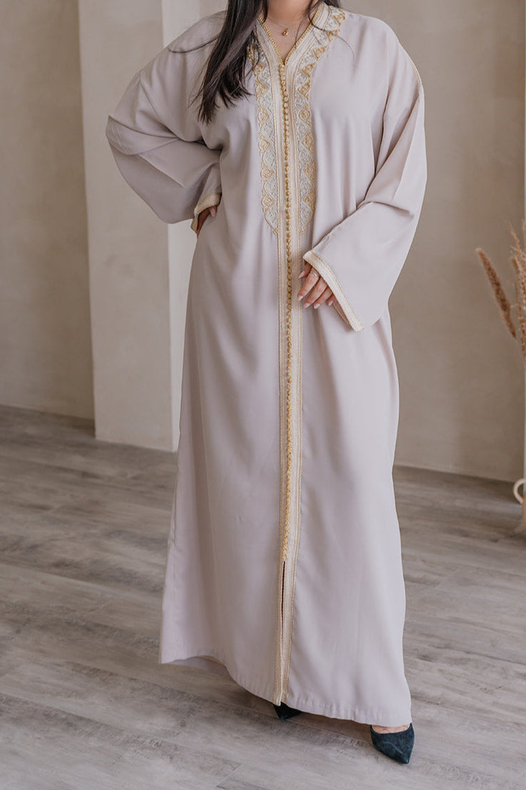 CAFTAN NOUR - BEIGE ROSÉ