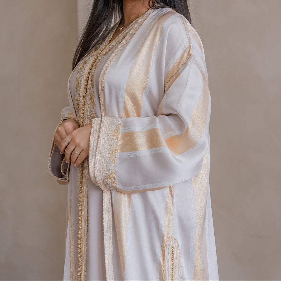 CAFTAN NOUR - BEIGE ROSÉ