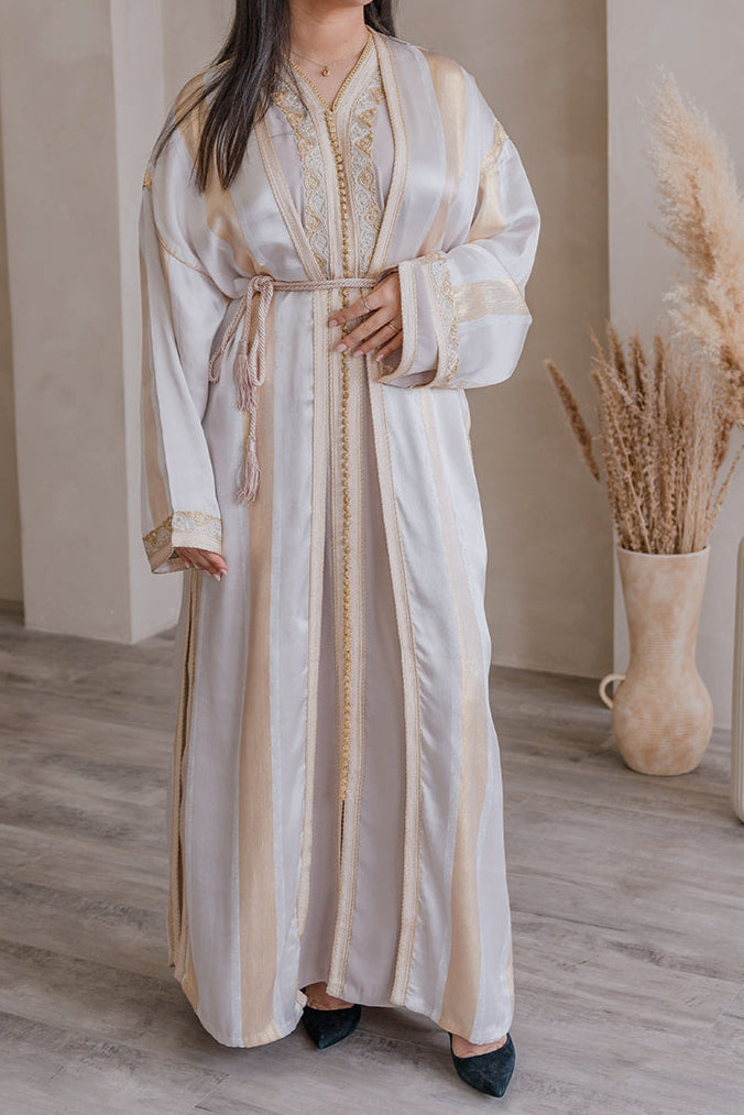 CAFTAN NOUR - BEIGE ROSÉ