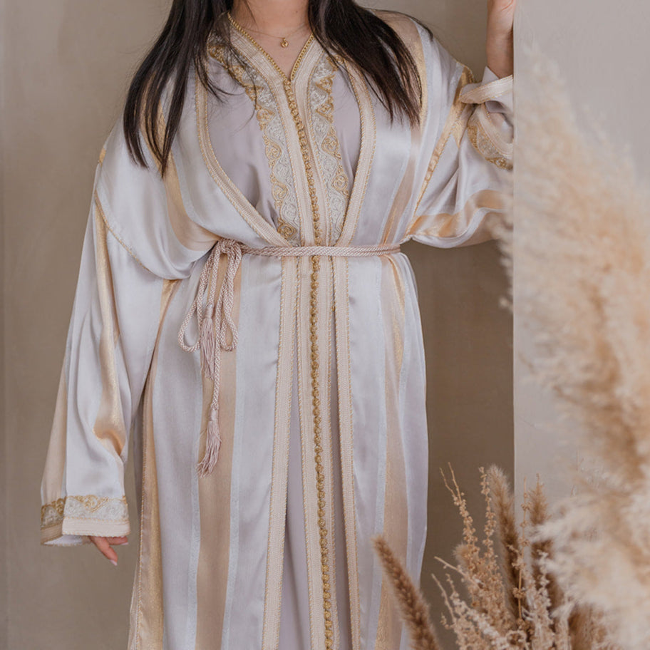 CAFTAN NOUR - BEIGE ROSÉ