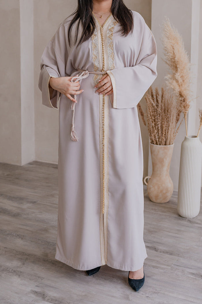 CAFTAN NOUR - BEIGE ROSÉ