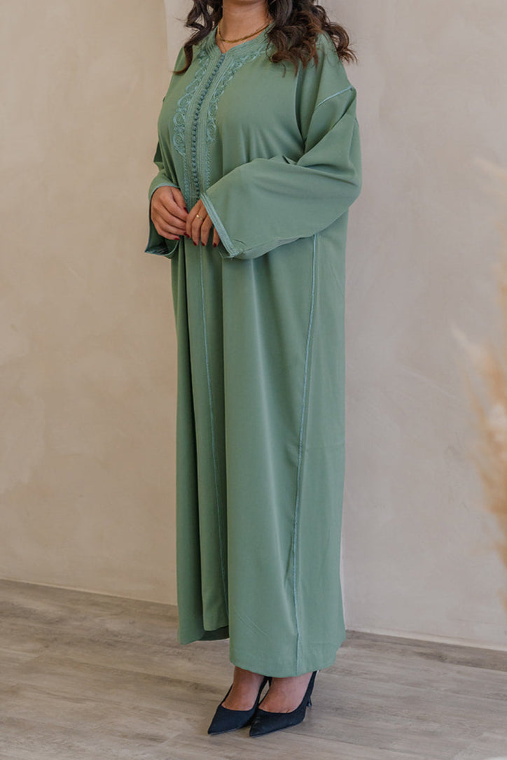 GANDOURA VERTE SAUGE