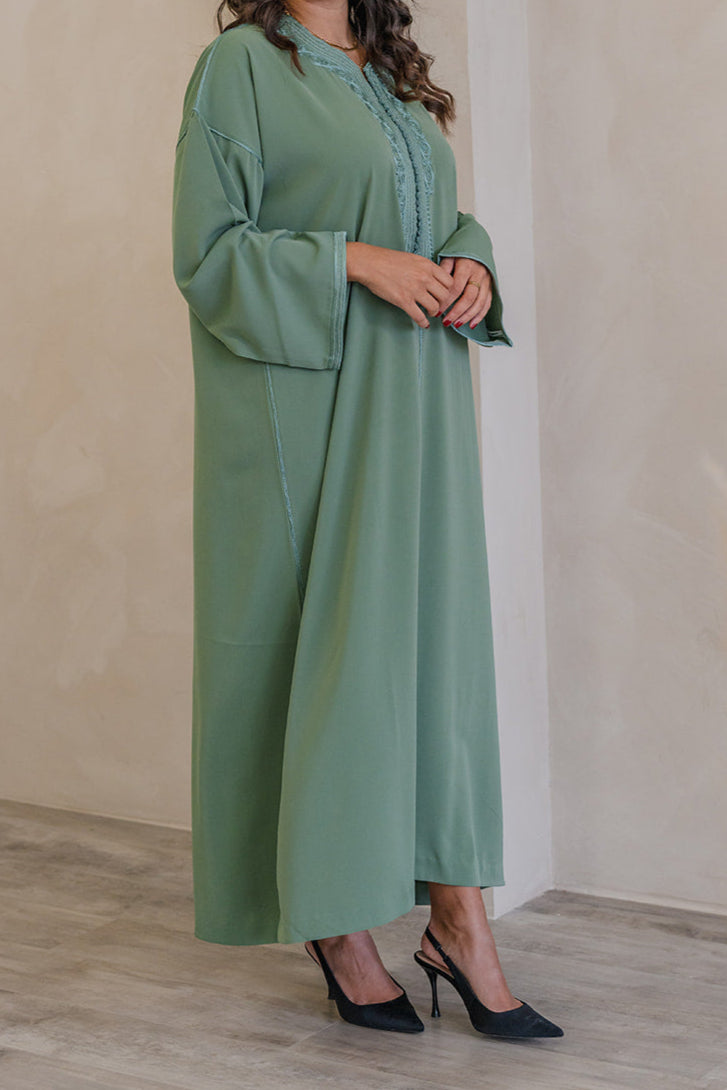 GANDOURA VERTE SAUGE