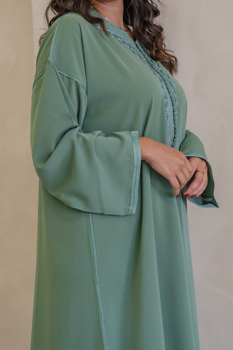 GANDOURA VERTE SAUGE