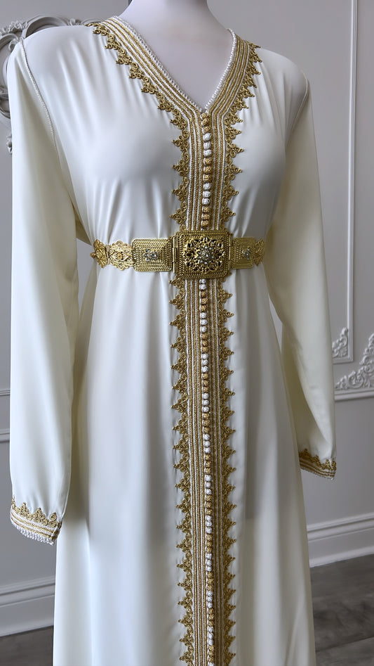 CAFTAN LAMIA BLANC