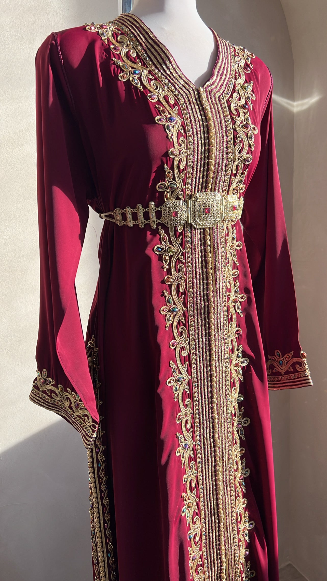 CAFTAN ABIR BORDEAUX