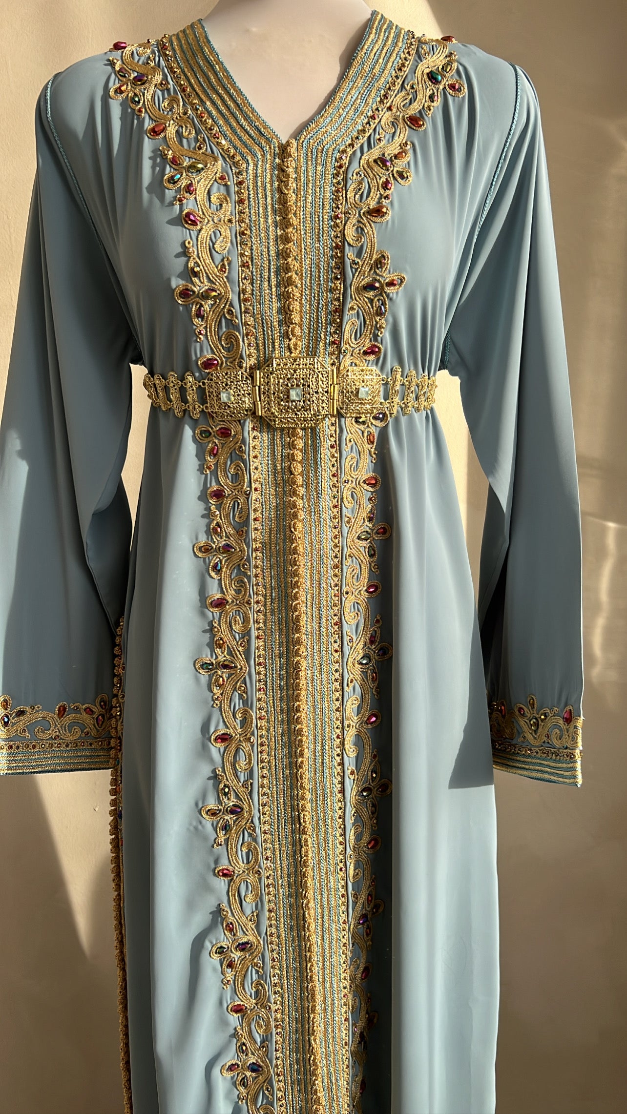 CAFTAN ABIR BLEU PASTEL