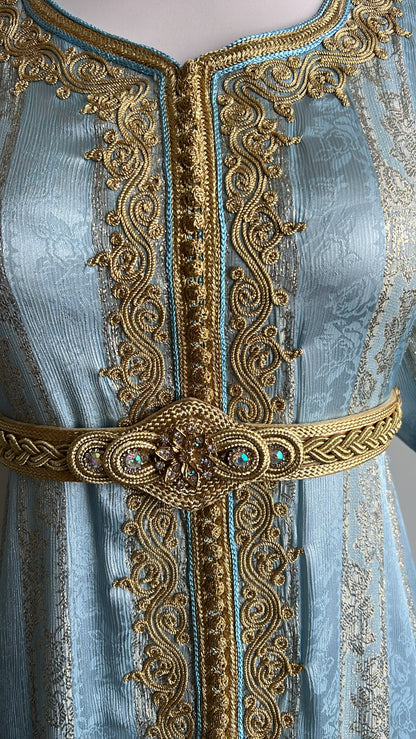 CAFTAN JAWHARA BLEU CIEL