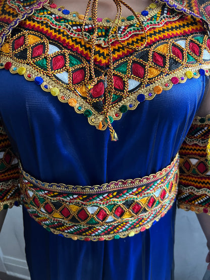 ROBE KABYLE BLEUE 1