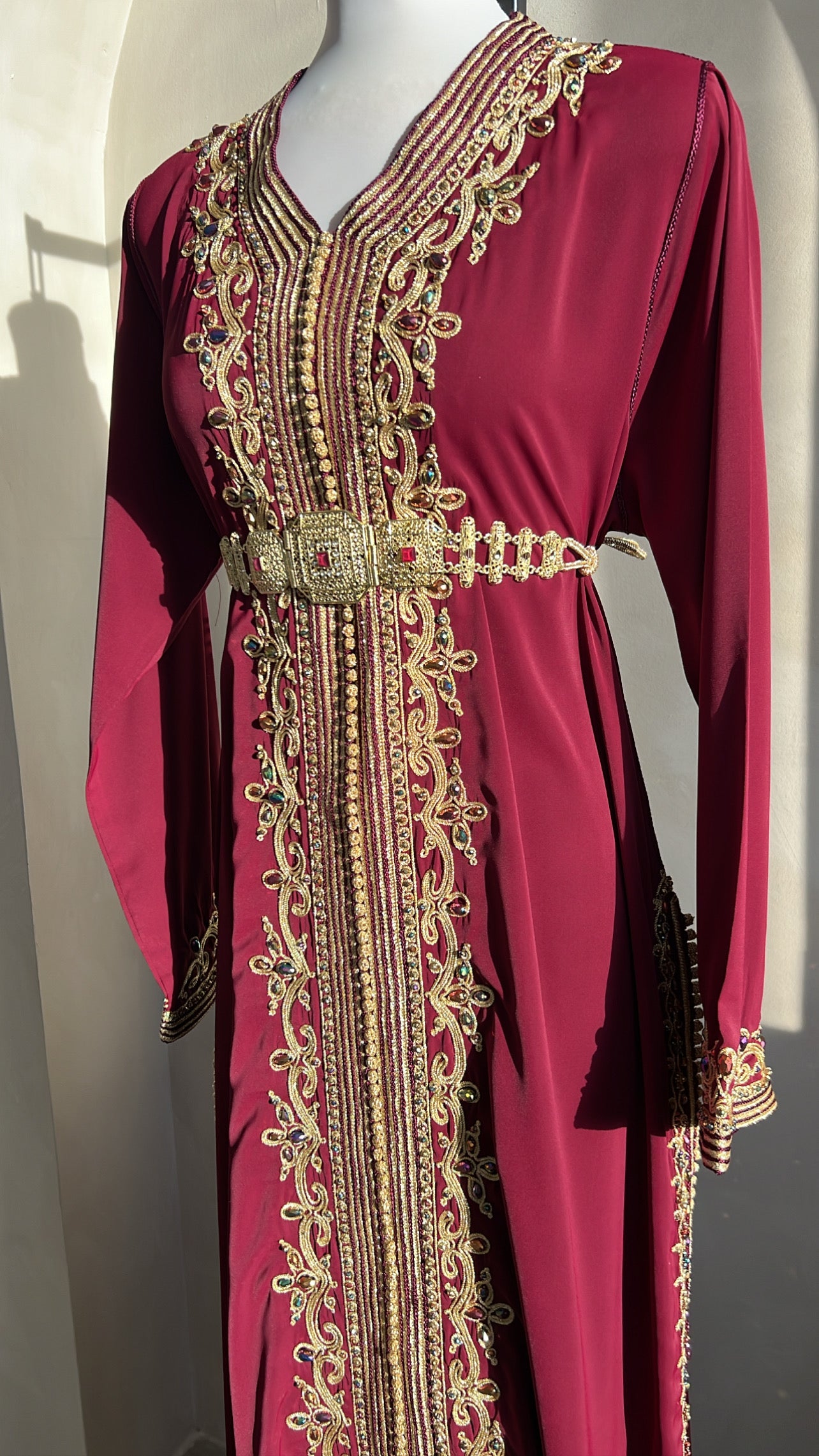 CAFTAN ABIR BORDEAUX