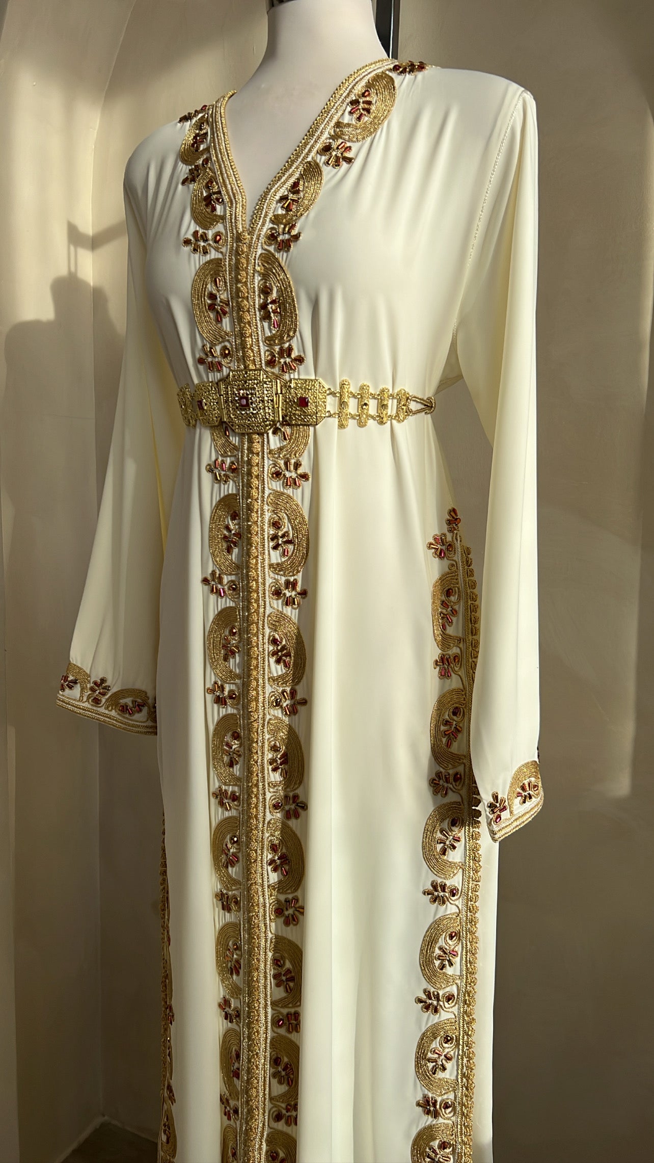 CAFTAN TASNIM BLANC