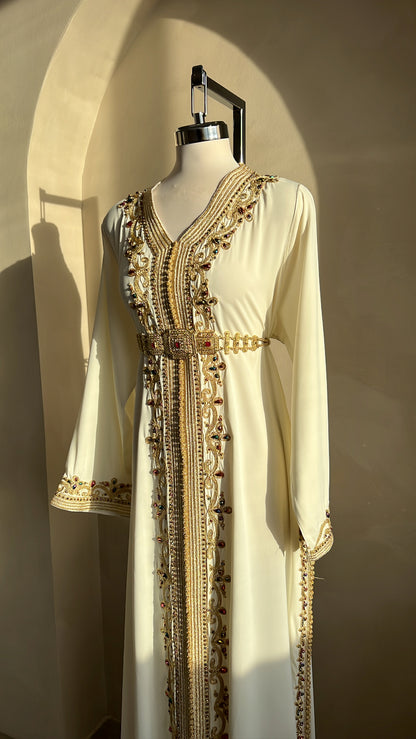 CAFTAN ABIR BLANC