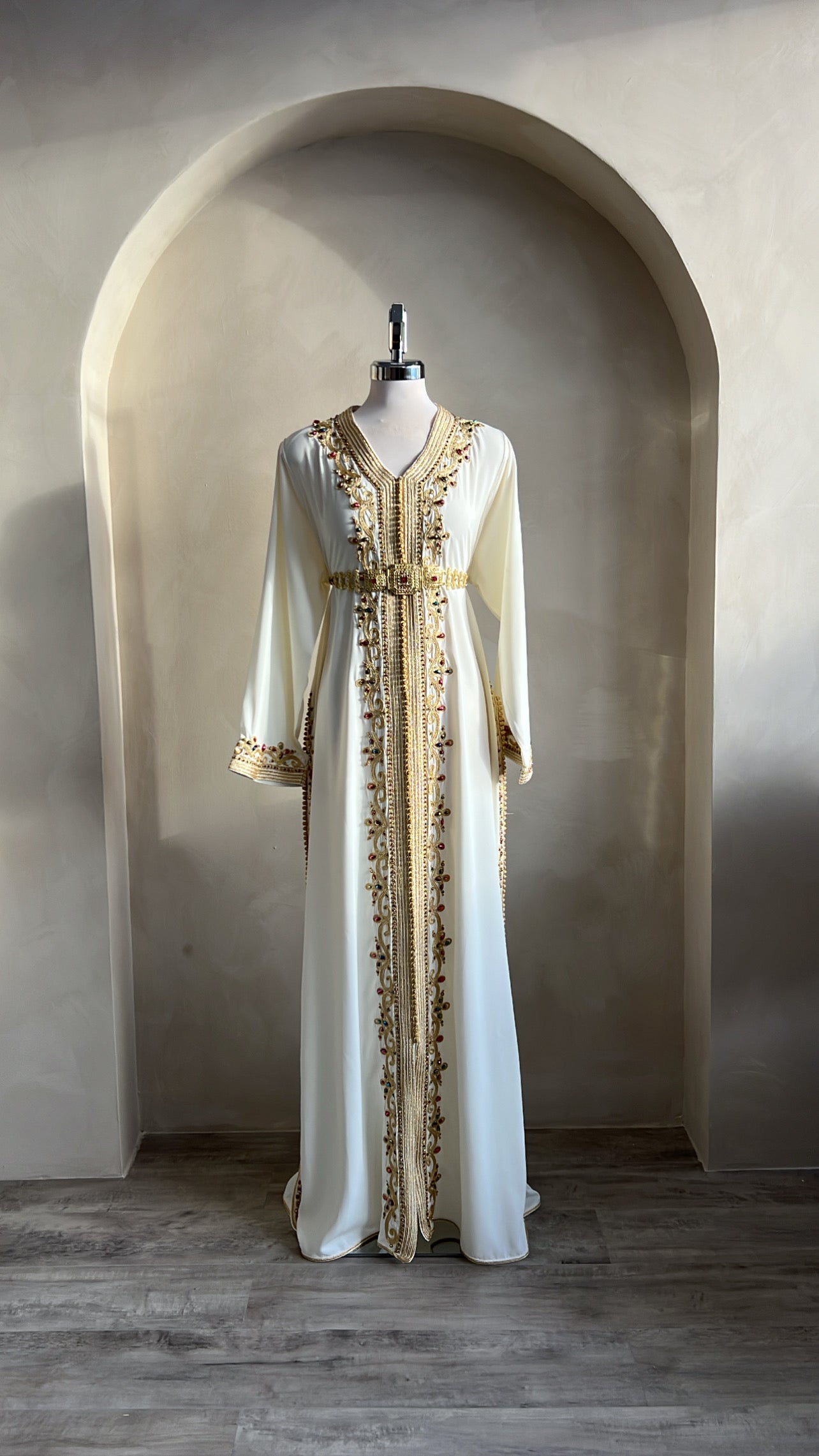 CAFTAN ABIR BLANC