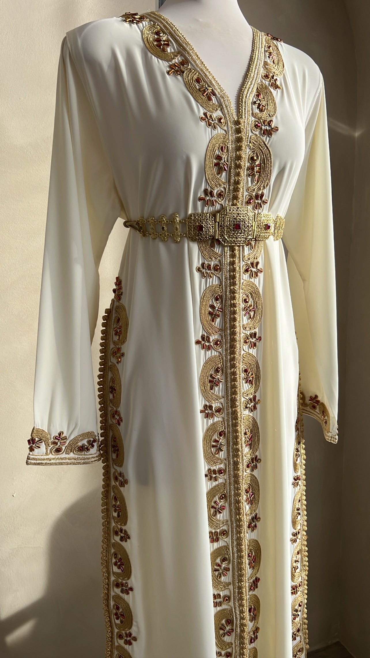 CAFTAN TASNIM BLANC