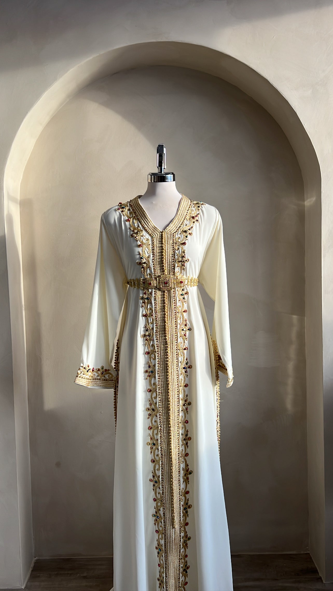 CAFTAN ABIR BLANC