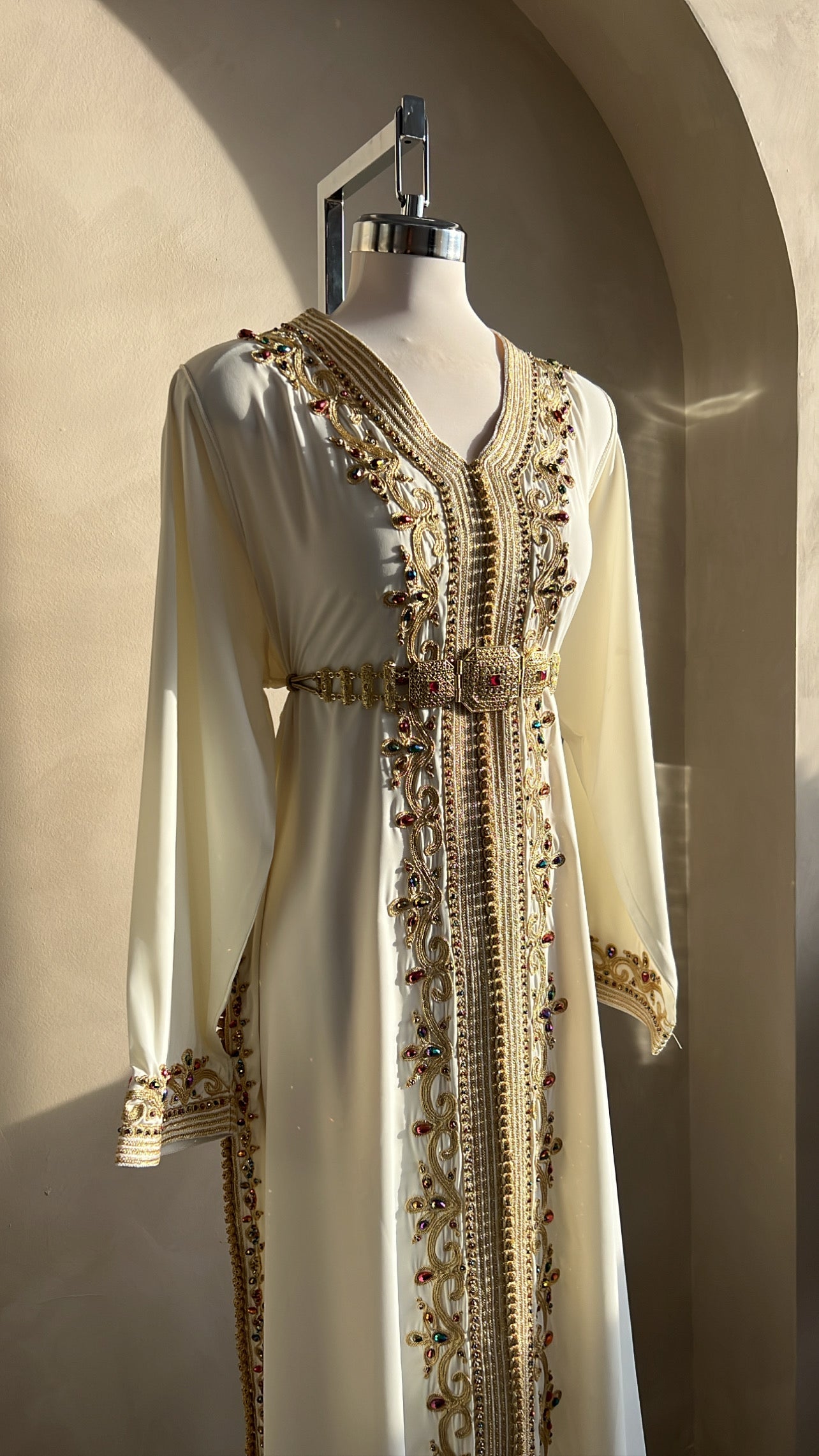 CAFTAN ABIR BLANC