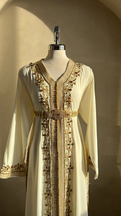 CAFTAN ABIR BLANC