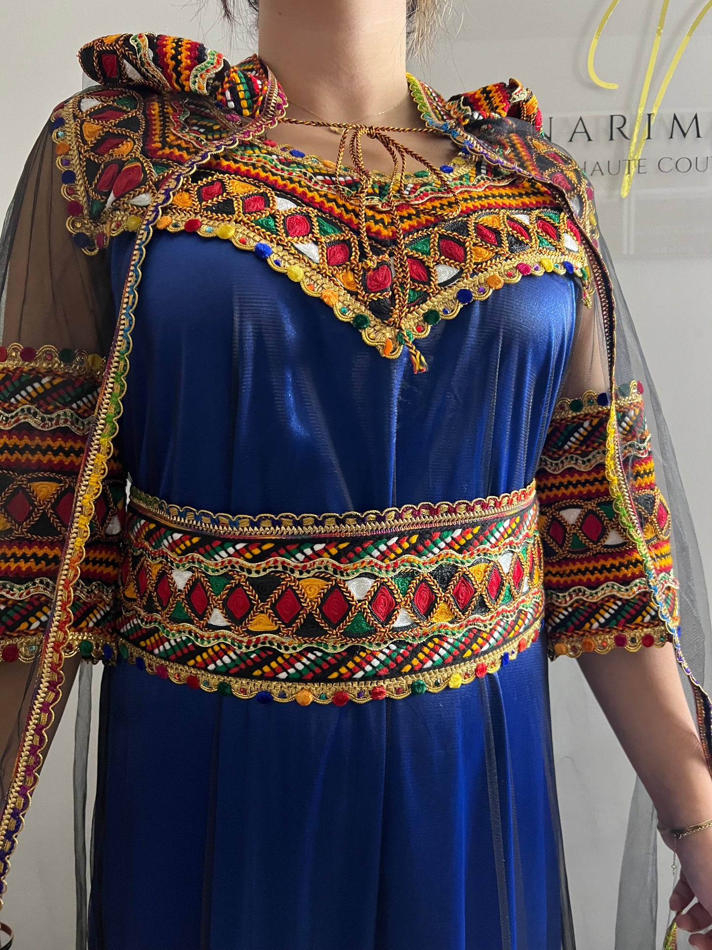 ROBE KABYLE BLEUE 1