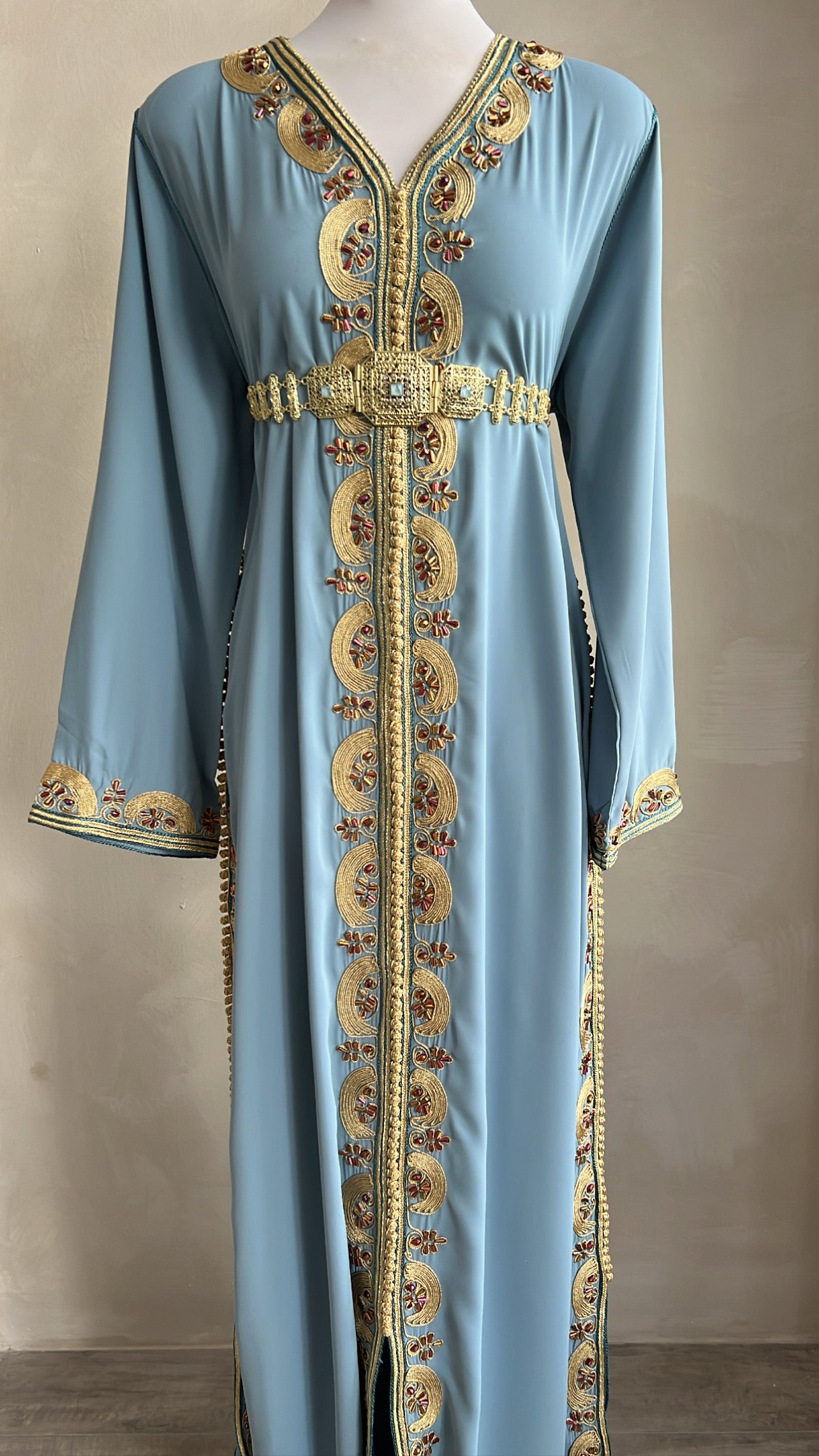 CAFTAN TASNIM BLEU CIEL