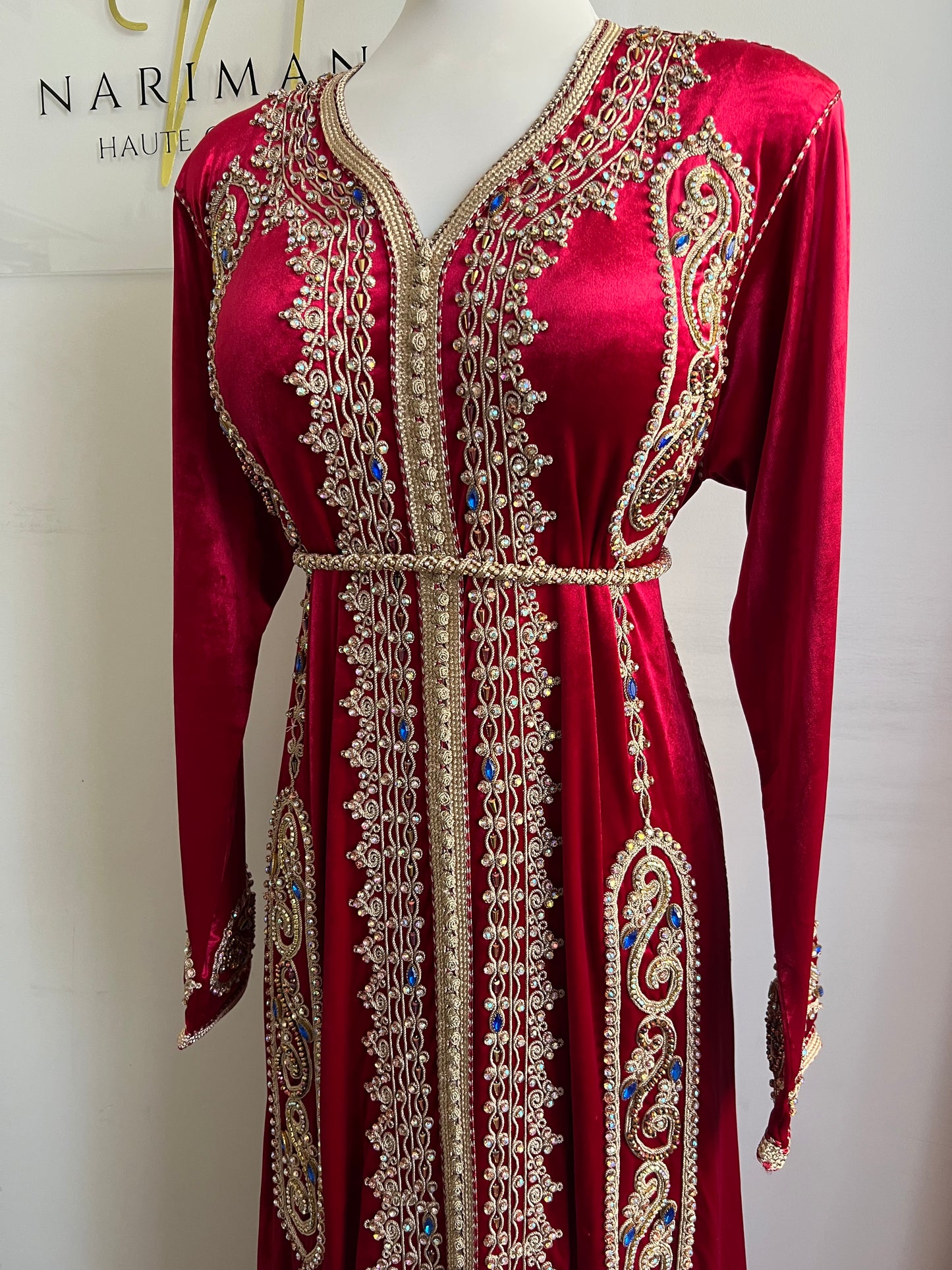 Caftan Velours Rouge REF03