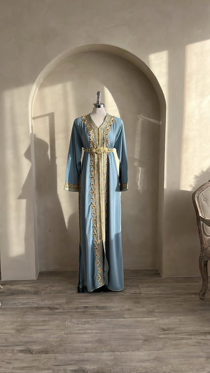 CAFTAN ABIR BLEU PASTEL