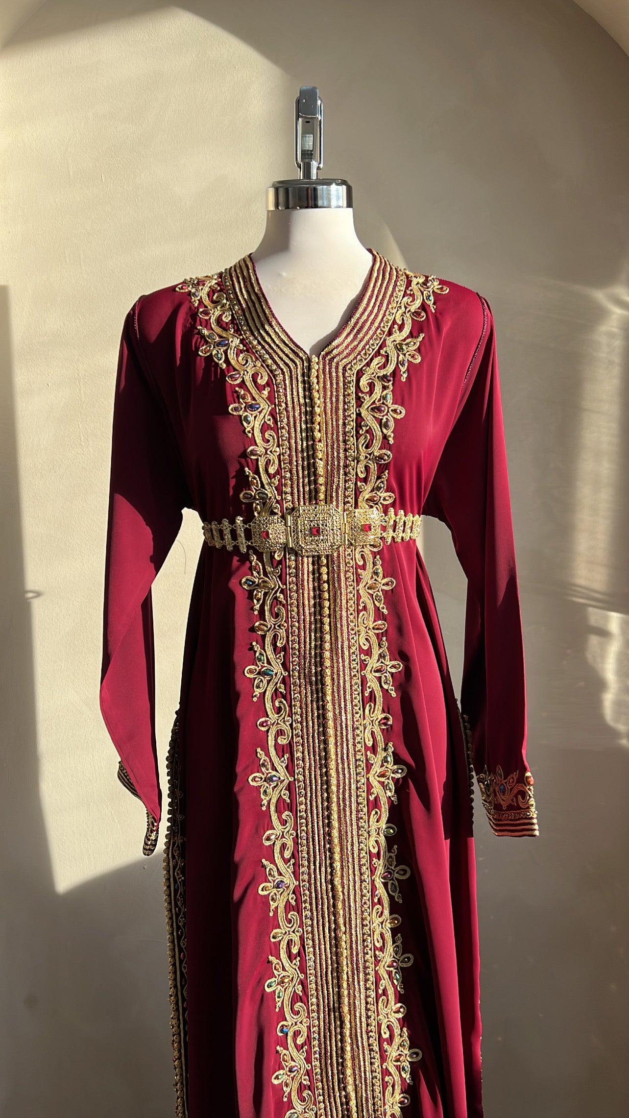 CAFTAN ABIR BORDEAUX