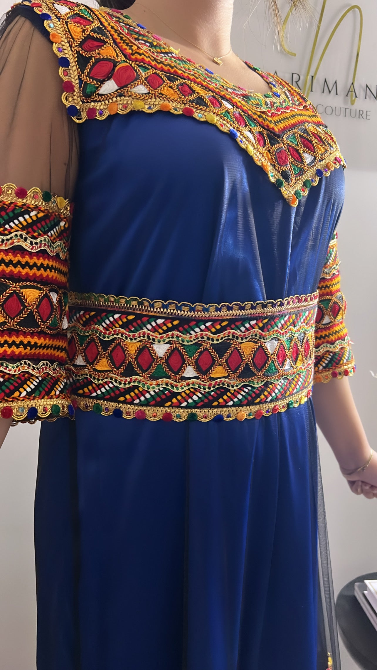 ROBE KABYLE BLEUE 1