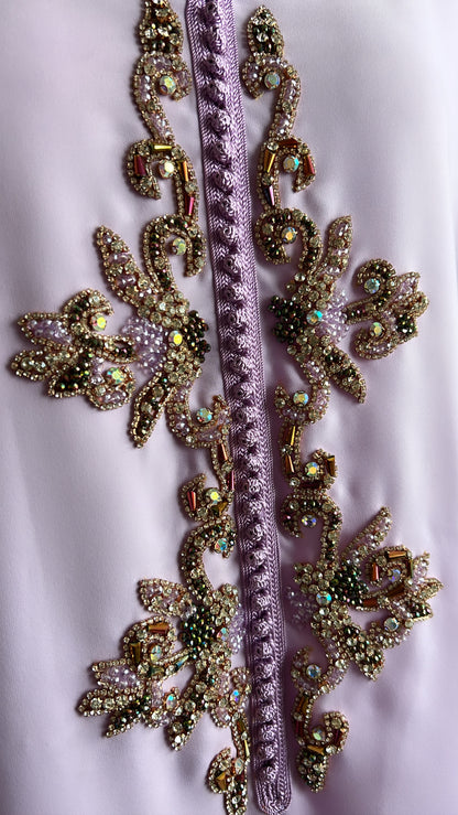 DJELLABA MAUVE PERLÉE