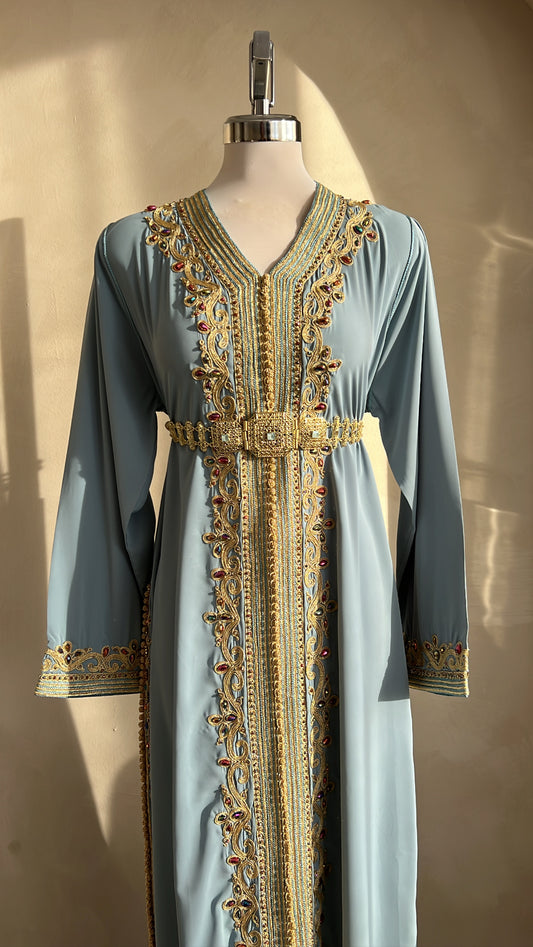 CAFTAN ABIR BLEU PASTEL