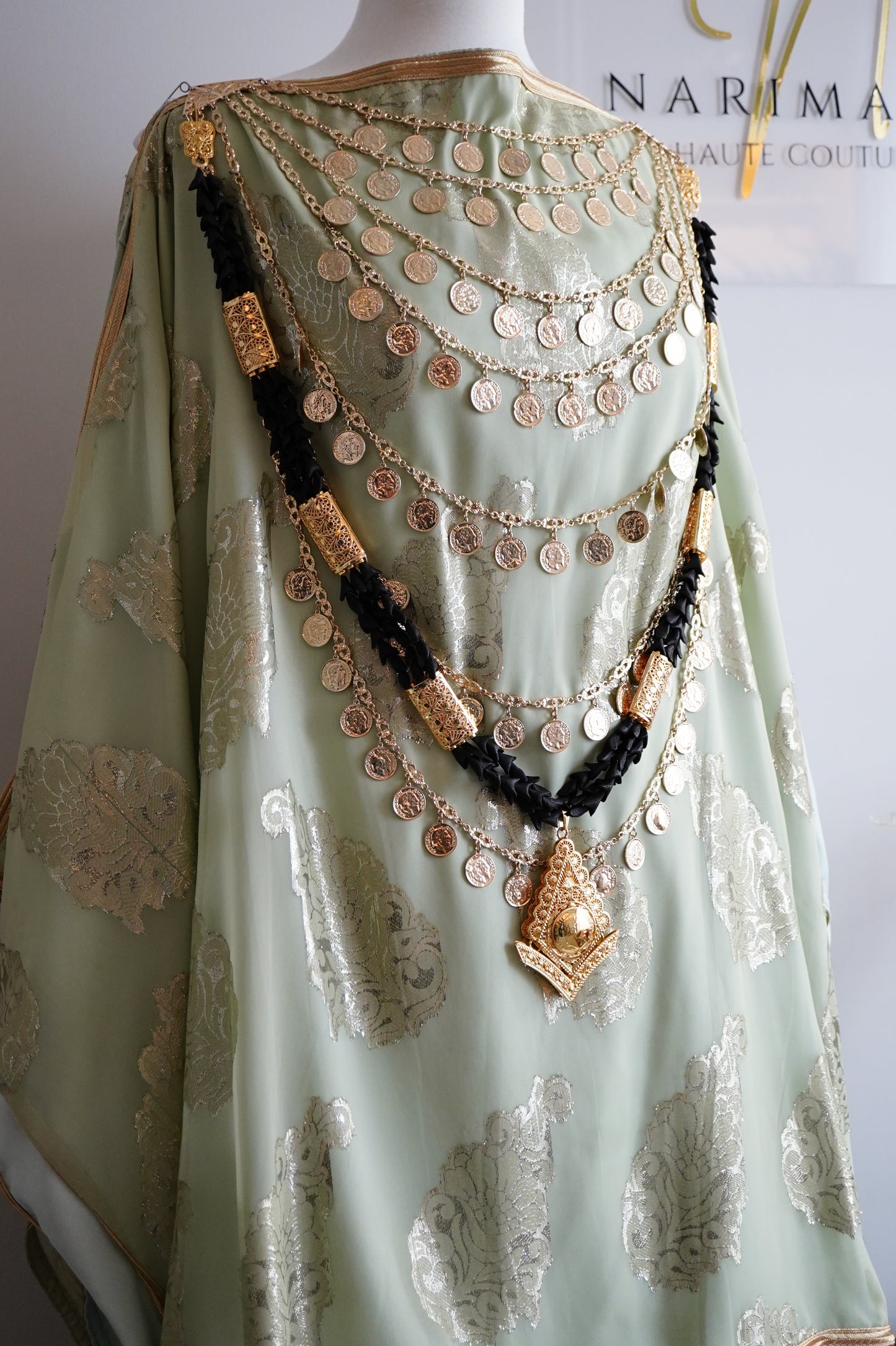 ROBE CHAOUI TURQUOISE