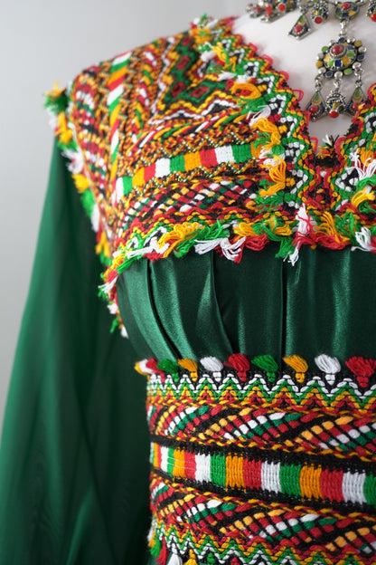 ROBE KABYLE LYDIA VERTE