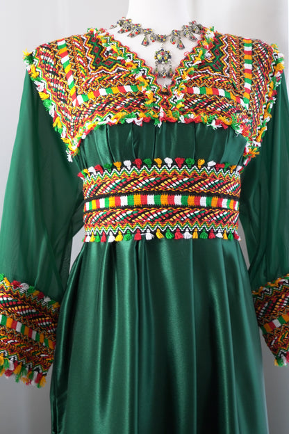 ROBE KABYLE LYDIA VERTE