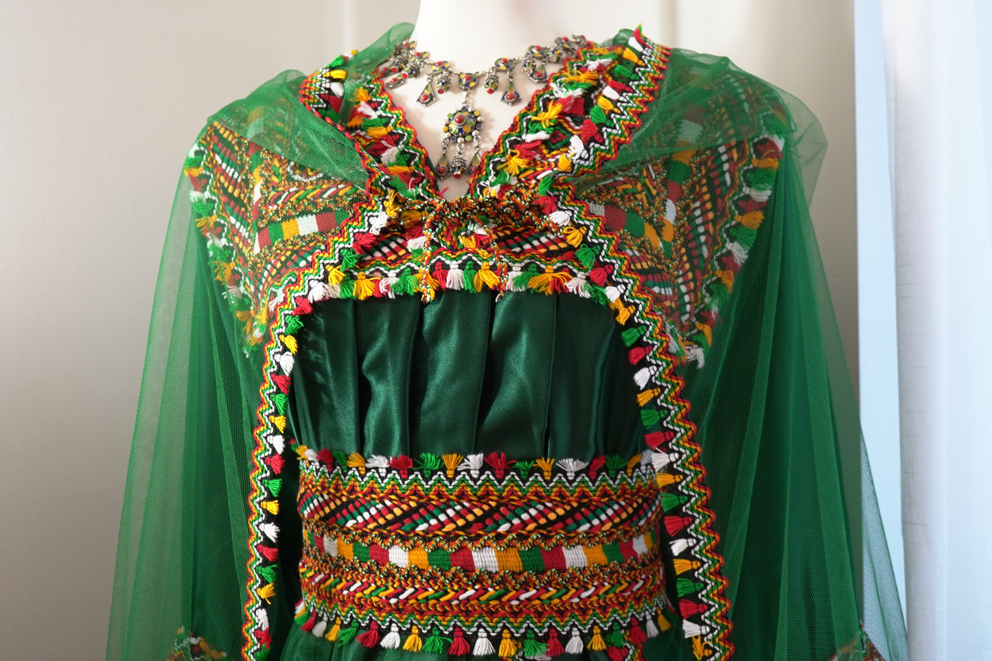 ROBE KABYLE MELISSA VERTE