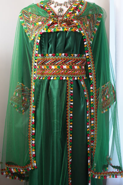 ROBE KABYLE MELISSA VERTE