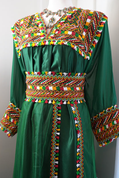 ROBE KABYLE MELISSA VERTE