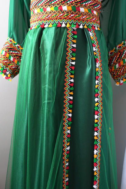 ROBE KABYLE MELISSA VERTE