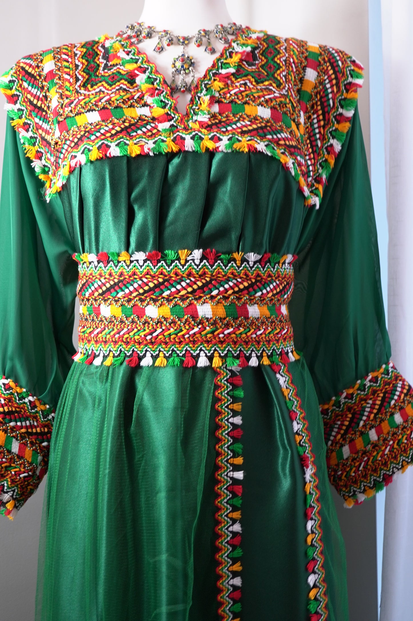 ROBE KABYLE MELISSA VERTE