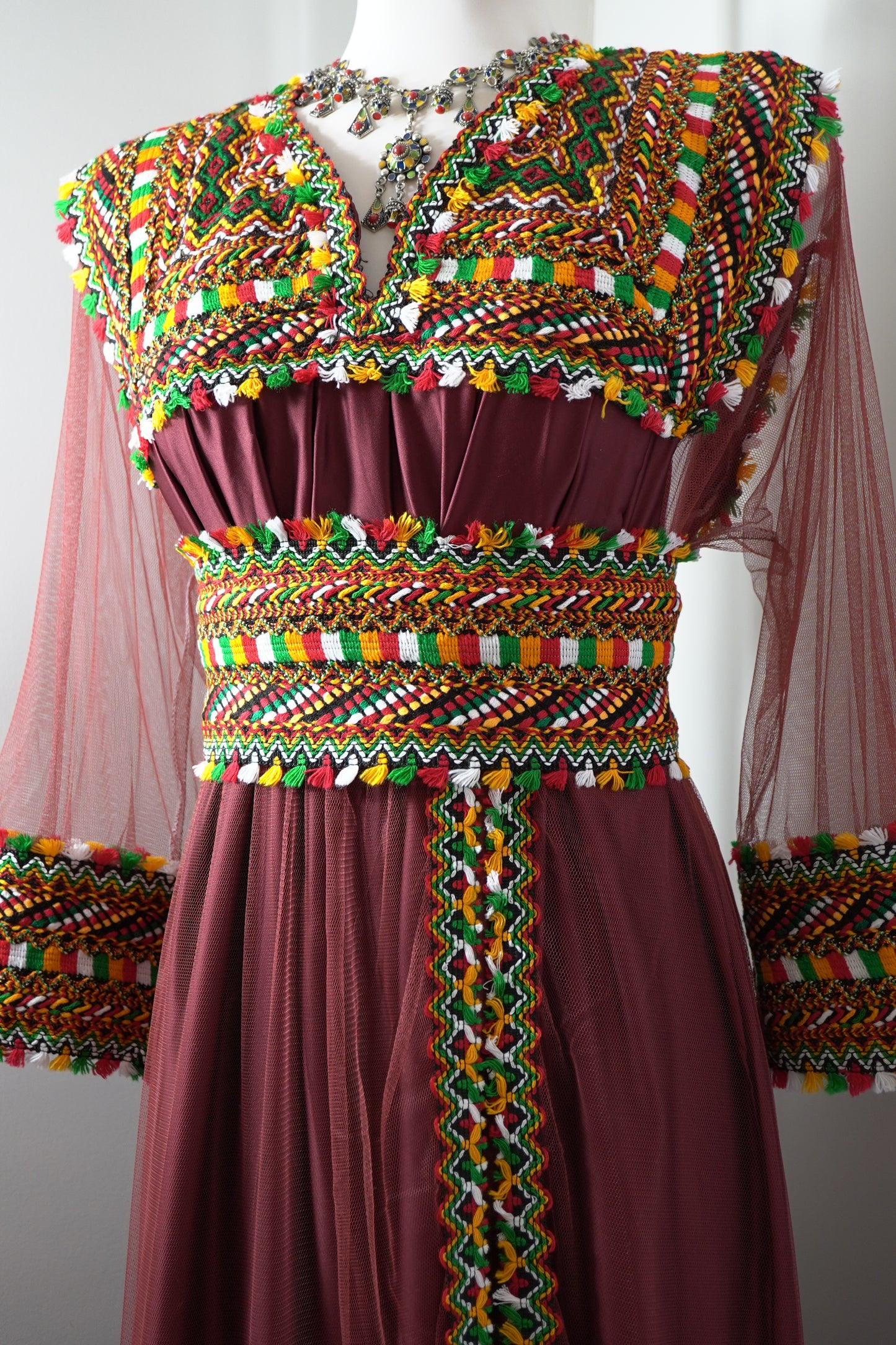 ROBE KABYLE MELISSA BORDEAUX