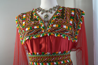 ROBE KABYLE MELISSA ROUGE