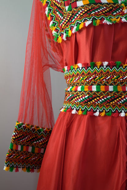 ROBE KABYLE MELISSA ROUGE