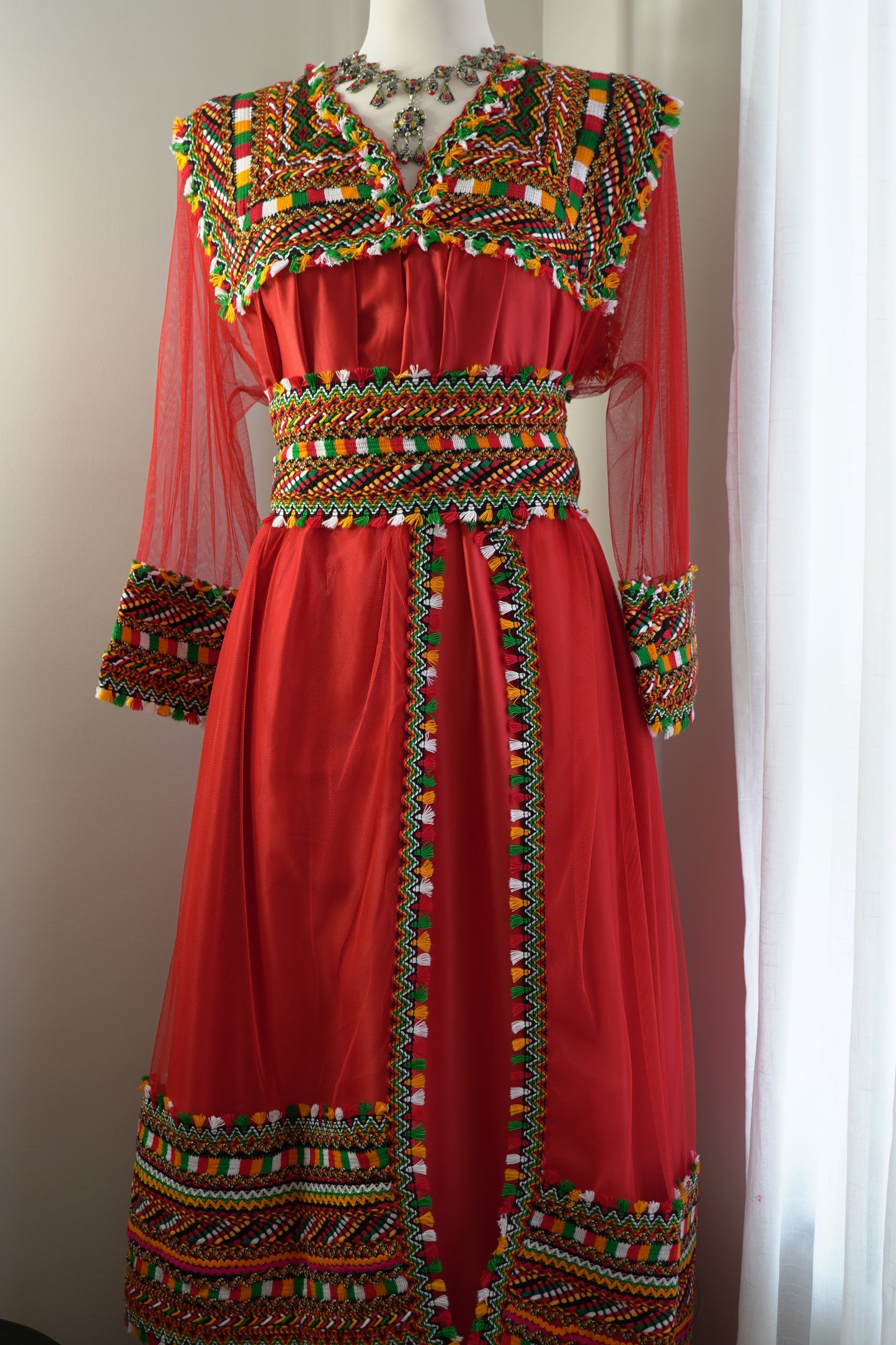 ROBE KABYLE MELISSA ROUGE