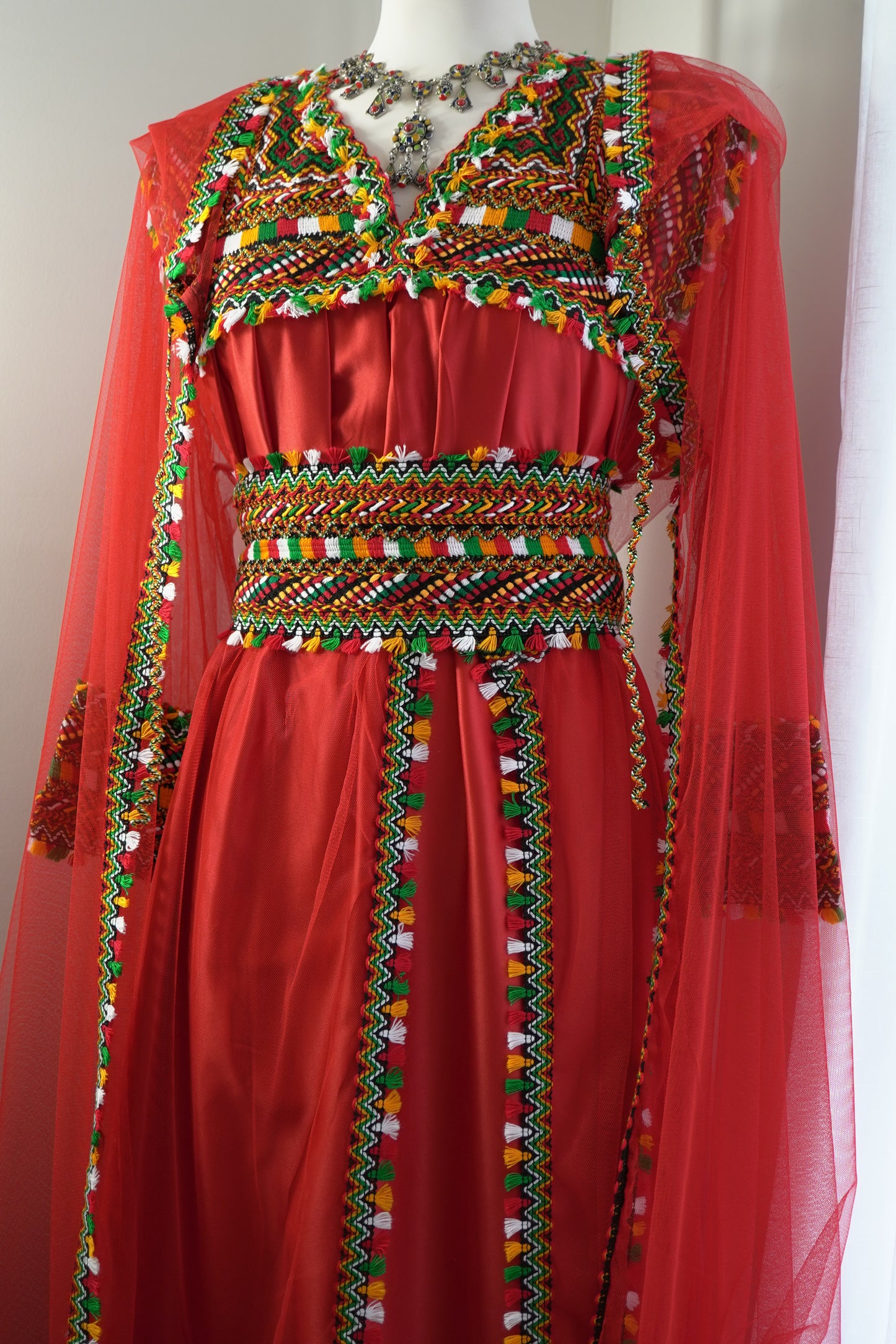 ROBE KABYLE MELISSA ROUGE