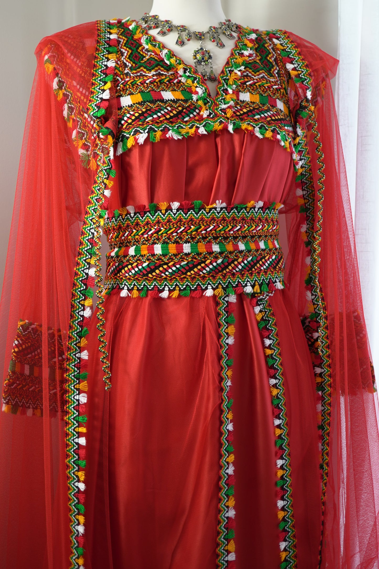 ROBE KABYLE MELISSA ROUGE