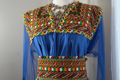 ROBE KABYLE MELISSA BLEUE