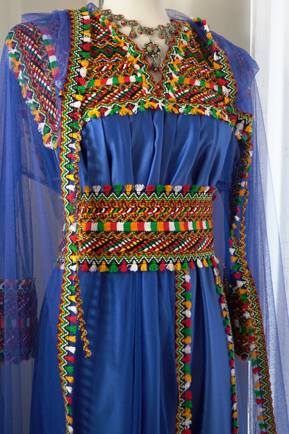 ROBE KABYLE MELISSA BLEUE