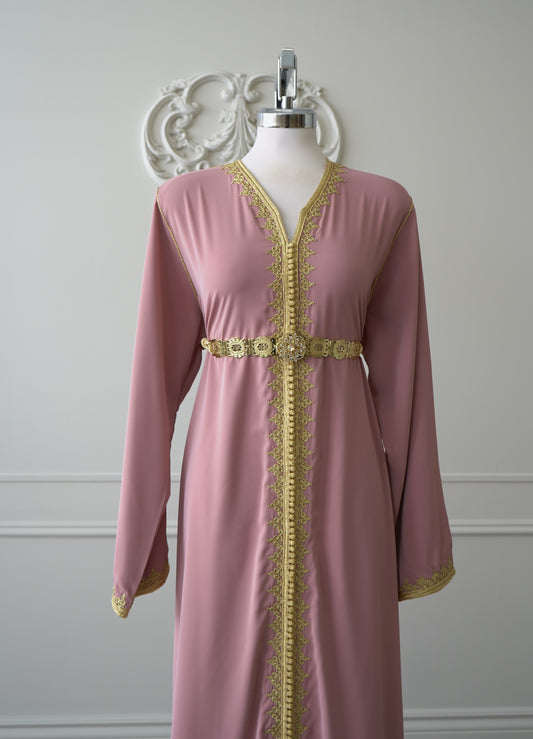 CAFTAN NAWAL ROSE POUDRÉ